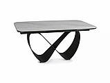 Стіл INFINITY CERAMIC 160(240)*95 білий NATURE CLOUD/чорний, фото 5