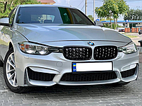 Передній бампер M3 стиль BMW 3 Series F30 F31 2012-2018 (під омивачі / без отворів під парктроніки)