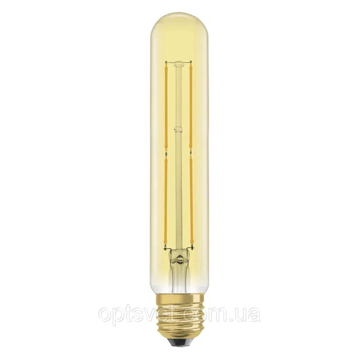LED-лампа OSRAM Vintage 1906 TUBE GOLD Filament T32 4 W E27 2000K 220-240V (4099854091889), фото 1
