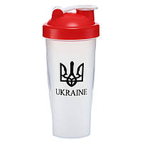 Шейкер с венчиком Zelart UKRAINE FI-9931 цвет прозрачный-красный tn