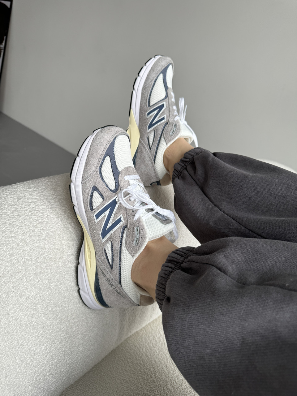 Кросівки чоловічі cірі New Balance 990 Grey Blue (16297)