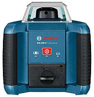Bosch Нивелир лазерный ротационный Professional GRL 400 H, 20м/з приймачем 400м, ±0.08мм/м, 600 об/мин, IP54,