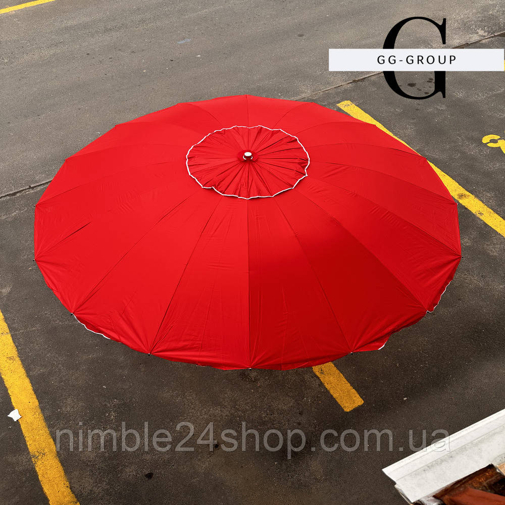 Професійна торгова парасолька Moonsen Lite 3 м, 16 спиць | Виробництво Туреччина | Посилений каркас, вітростійкий, УФ-захист