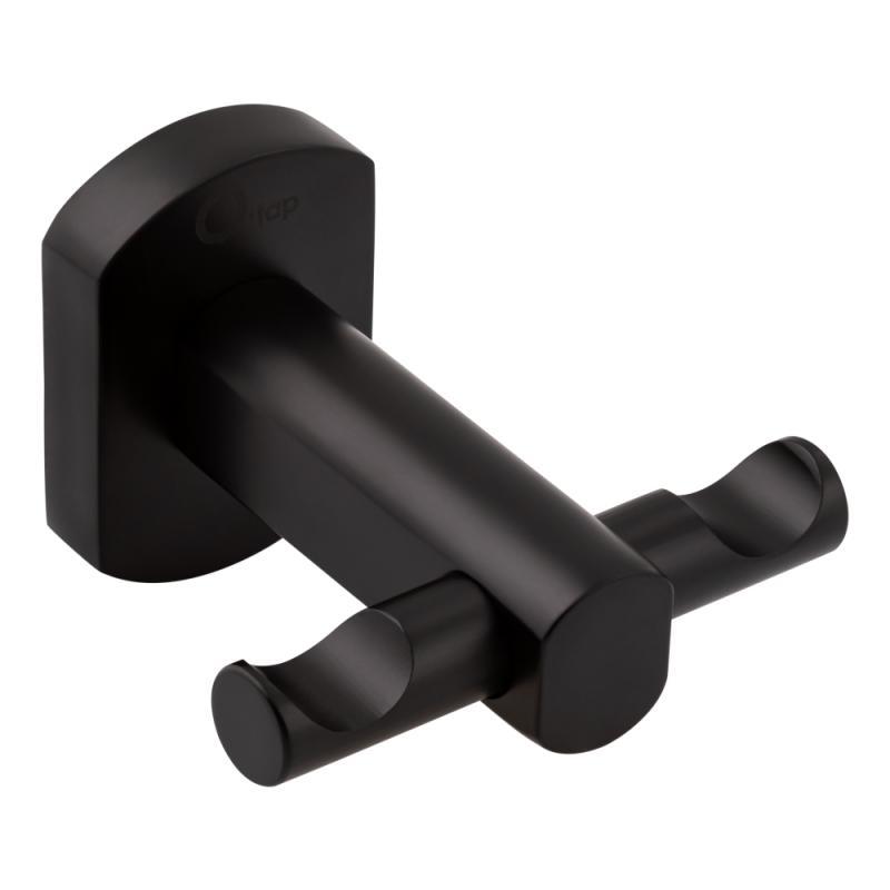 Гачок Qtap Liberty подвійний QTLIBBLM1154 Black, фото 1