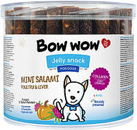 BW466 Bow Wow Jelly Snack Mini salami с птицей и печенью, 1230г/60 шт