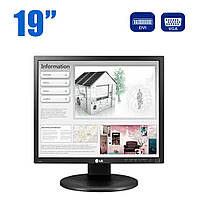 Монітор LG 19MB35PM-I / 19" (1280x1024) IPS / VGA, DVI / Вбудовані колонки 1x 2W + Кабель живлення та VGA