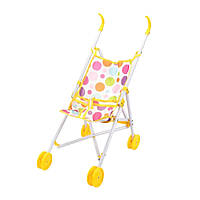 Іграшкова Коляска «TK Group», прогулянкова коляска для ляльок, подвійні пластикові колеса (CX98202)