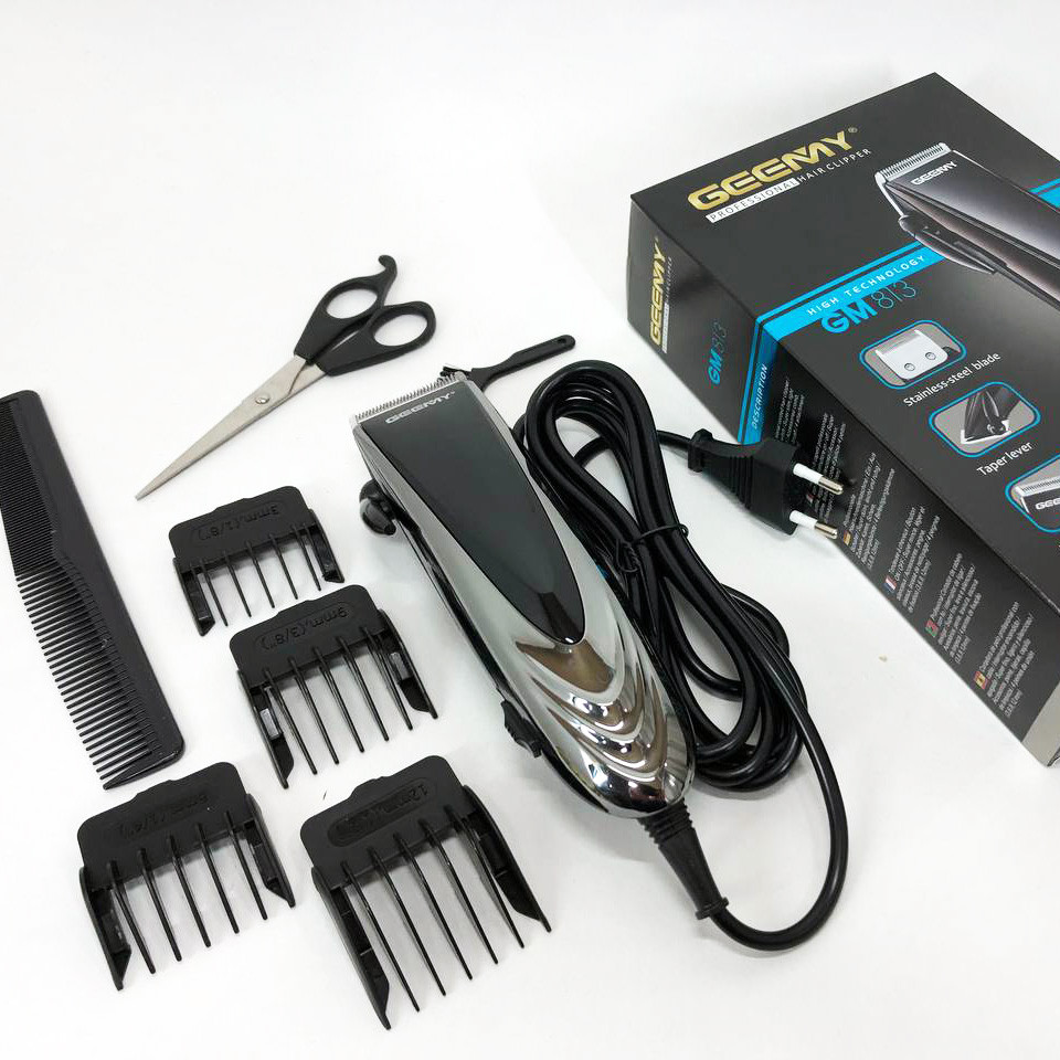 Провідна професійна машинка для стрижки волосся GEMEI GM-813, машинка для стрижки волосся домашня