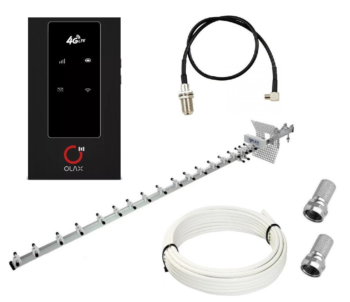 Комплект WiFi роутер 3G 4G LTE модем OLAX MF981 зі спрямованою антеною RNet Стріла-2 20 дБі, фото 1