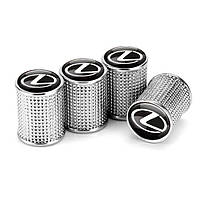 Захисні ковпачки на ніпель для лексус Alitek Lux Silver Metal Lexus, 4 шт.