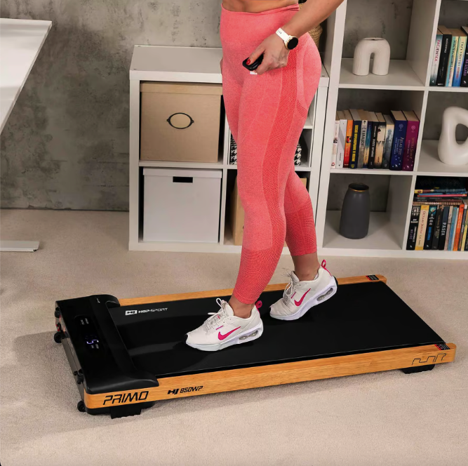 Компактна бігова доріжка Hop-Sport HS-850WP Primo: компактна, 8 км/год, Bluetooth, FitShow, фото 1