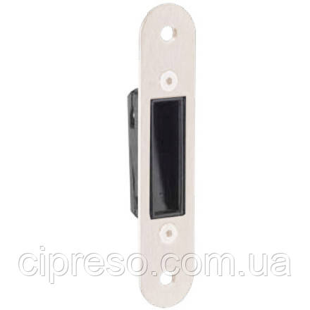 Відповідна планка Bonaiti GR97 до магнітного замка S351 і S359 122х24мм сталь нікель полірований, фото 1