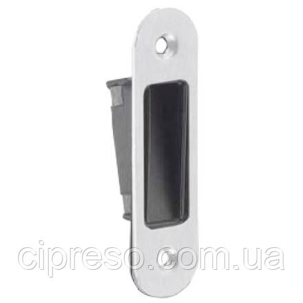 Відповідна планка Bonaiti S91 до магнітного замка S351 і S359 82х22мм сталь хром матовий, фото 1