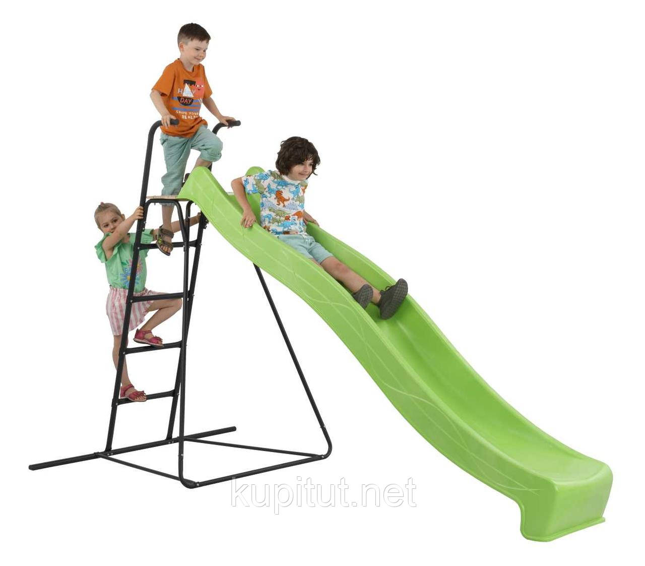 Драбинка металева висотою 150 см з гіркою спуск 3 м Tsuri (колір спуску на вибір), фото 1