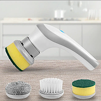 Щётка для мытья посуды с насадками аккумуляторная Electric Cleaning brush Электрическая щетка для чистки