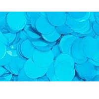 Наповнювач для кульок конфетті 50 г 12мм блакитний