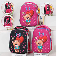 Рюкзак для девочек с мишкой Детский школьный портфель