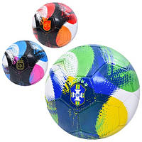 М'яч футбольний EV-3387 розмір 5 ПВХ 1 8мм 300-320г 3 види (країни) в пакеті
