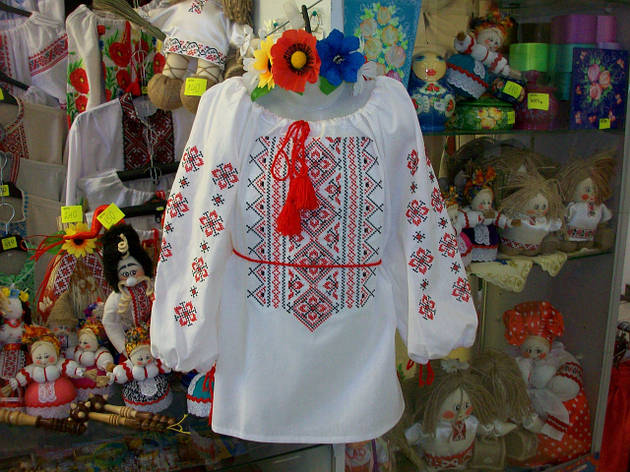 Вишиванка дитяча "Два кольори" штапель/бавовна/поплін, фото 1