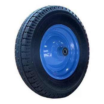Пневматичне колесо 4х8+ вісь 12 мм 2PR Синій диск, BLUETOOLS