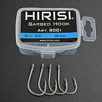 Крючки Рыболовные Hirisi 8001 №8 50шт тефлоновое покрытие