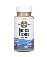 KAL, Фермент лактаза, 250 мг, 60 капсул, при лактозній недостатності