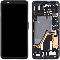 Дисплей Google Pixel 4 у зборі із сенсором і рамкою black service orig