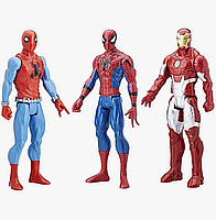 Набір іграшок Hasbro 3в1, Людина-павук і Залізна людина, 30 см Spider Man Homecoming, Marvel, Titan Hero