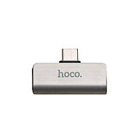 Перехідник Hoco LS26 Type-C 2in1 Audio Converter Колір Сталевий