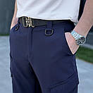 Темно-сині штани-карго Pobedov Tactical Soft із софту, фото 7