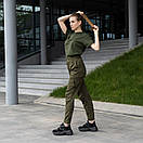 Штани-карго із софту Pobedov Tactical Soft у кольорі хакі, фото 10