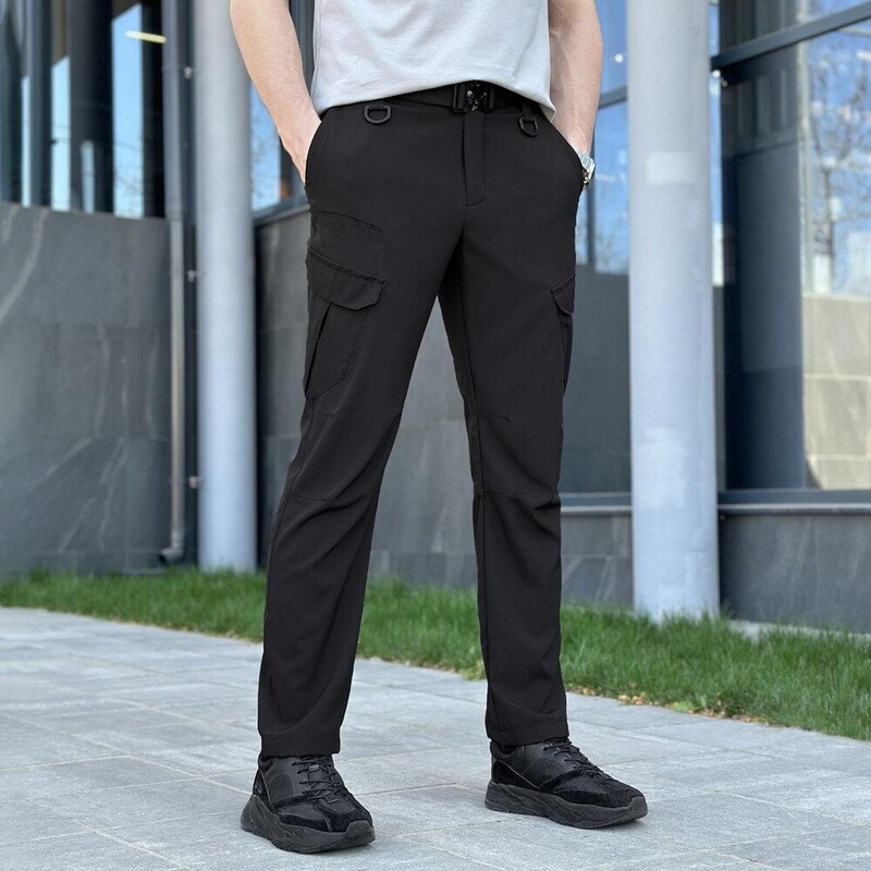Базові штани-карго Pobedov Tactical Soft чорного кольору