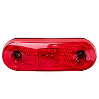 Повторитель габарита (овал) 18 LED 12/24V красный (TH-1830-red)
