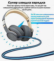 Бездротові Bluetooth-навушники Picun B8 з функцією плеєра Grey, фото 3