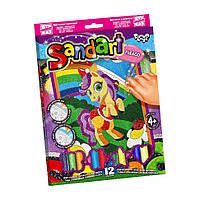 Набор для творчества SandArt Danko Toys SA-02-01 10 фреска из песка Пони с радугой SC, код: 8262965