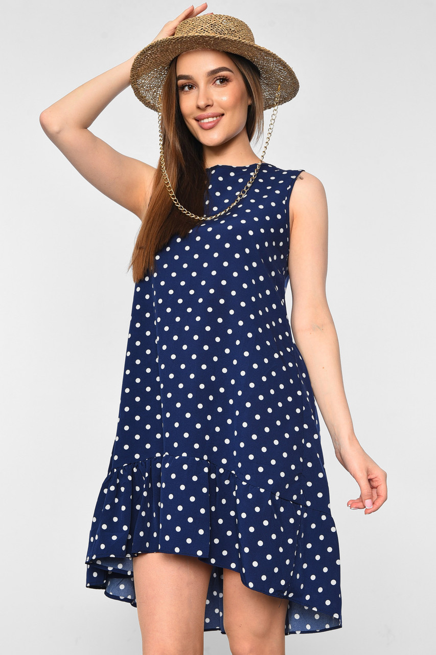 Сукня жіноча літня темно-синього кольору 178880T Безкоштовна доставка