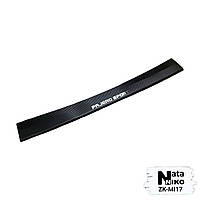 Накладка на бампер с загибом MITSUBISHI PAJERO SPORT III FL с 2019- (Carbon)