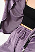 Спортивний костюм жіночий велюровий бузкового кольору Уцінка р.2 176037T Безкоштовна доставка, фото 4