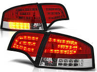 Фонари задние диодные AUDI A4 B7 седан, красно-белые от PR