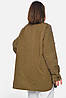 Вітрівка жіноча напівбатальна коричневого кольору р.50 178381P, фото 3