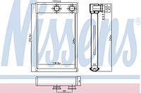 Радиатор отопителя салона, арт.: 72669, Пр-во: Nissens