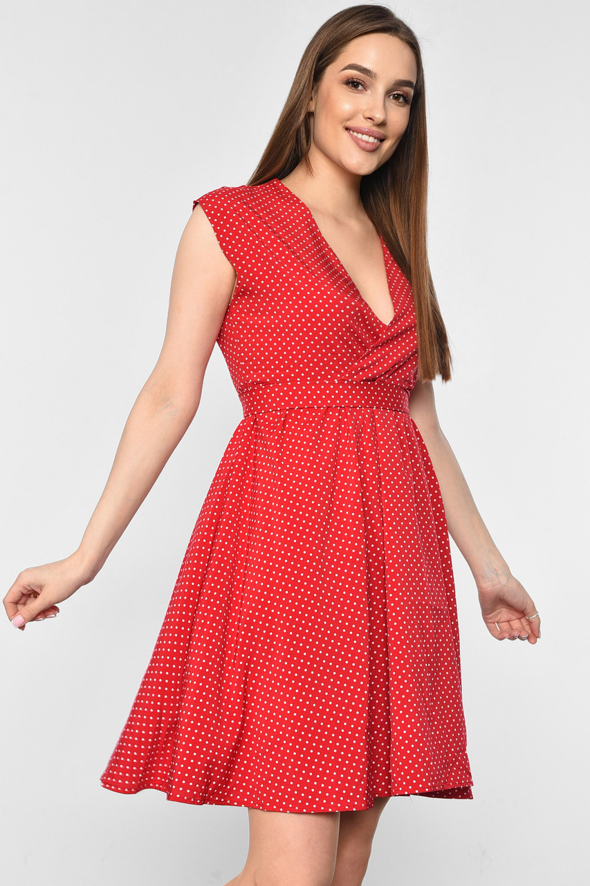 Сарафан жіночий червоного кольору 178941S, фото 1