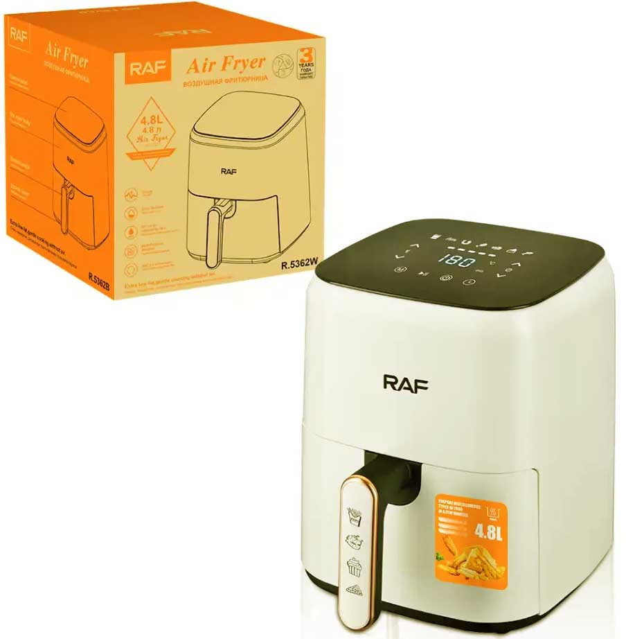 Аерофритюрниця Air Fryer Raf R.5362, 4.8L 1500W сенсорна