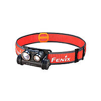 Налобный фонарь для бега Fenix HM65R-DT (Черный)для туризма рыбалки и охоты, фонари на лоб, водонепроницаемые