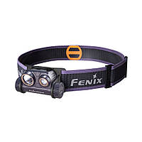 Налобный фонарь для бега Fenix HM65R-DT (Черный)для туризма рыбалки и охоты, фонари на лоб, водонепроницаемые Фиолетовый