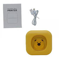 Портативный термопринтер "Portable mini printer" (желтый)