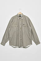 Рубашка мужская батальная однотонная светло-серого цвета 174881T Бесплатная доставка