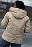 Куртка жіноча демісезонна бежевого кольору 178584P, фото 3