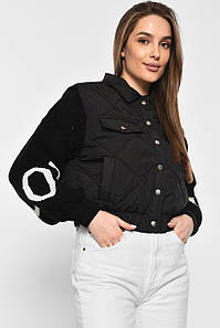 Куртка жіноча демісезонна чорного кольору 178954P