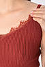 Майка жіноча трикотажна бордового кольору р.44-46 178853P, фото 4